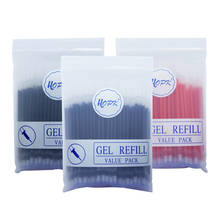 100Pcs/Lot Office Gel Pen Refill Set 0.5mm/0.38mm Blue Black Red ink Rod Bullet/Needle Tip Pen Refill School Writing Stationery 2024 - buy cheap
