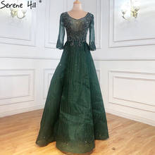 Serene Hill-vestidos de noche con cuentas de cristal para mujer, ropa de fiesta de lujo con cuentas de encaje Rosa musulmán, talla grande, LA70773A, 2021 2024 - compra barato