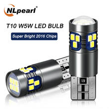 NLpearl 2x автомобиль сигнальная лампа T10 W5W светодиодные лампочки Canbus 18SMD 2014 чипы W5W 168 194 автомобиля для чтения светильник, на танкетке, с боковой лампы 12V 2024 - купить недорого