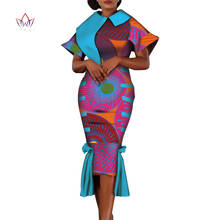 Dashiki Bazin Riche-ropa africana para mujer, vestido multicapa con estampado tradicional de retales, vestido de fiesta elegante WY7549 2024 - compra barato