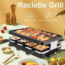 Elétrica coreano churrasco grill casa raclette grill não-vara elétrica bakeware queijo bandeja churrasqueira ferramenta de pote de sushi 2024 - compre barato