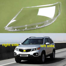 Lanterna frontal transparente para kia sorento 2009-2013, proteção para farol dianteiro 2024 - compre barato