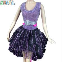1 комплект кукольной одежды, Новые Вечерние платья ручной работы, одежда, платье для лучшего подарка ребенку 2024 - купить недорого