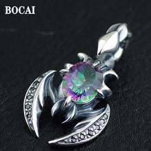 BOCAI Thai Imports Japanese Style Restoring Ancient Ways Real S925 Pure Silver Zircon Poison Scorpion Pendant for Man 2024 - buy cheap