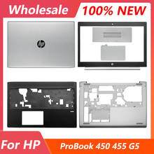 Novo portátil lcd capa traseira/moldura dianteira/palmrest/caso inferior para hp probook 450 g5 451 456 g5 superior volta caso prata 2024 - compre barato