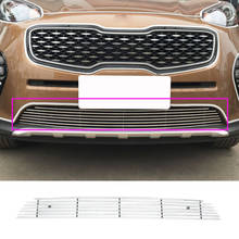 Car Body Protect Detector Stainless Steel Trim Front Up Grid Grill Grille Hoods 1pcs For Kia Sportage KX5 2016 2017 2018 2024 - buy cheap