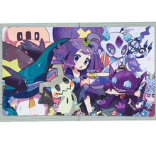 Takara Tomy PTCG Accessories Pokemon Playmat Card Table Game Eevee Acerola Storage Bag Toys for Children 2024 - buy cheap