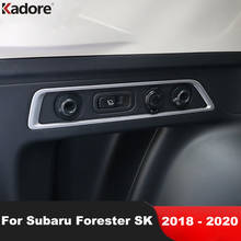 Tampa traseira opaca para subaru forester sk 2018 2019 e 2020 abs, acessório de modelagem, 2 tamanhos 2024 - compre barato