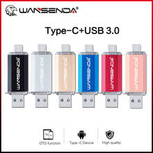 Hotsale WANSENDA OTG USB Flash Drive Type C Pen Drive 512GB 256GB 128GB 64GB 32GB 16GB USB Stick 3.0 Pendrive for Type-C Device 2024 - buy cheap