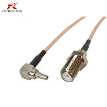 Customize CRC9 Coaxial RF Cable 3G HUAWEI MODEM Extension Cable CRC9 Right Angle to F Female Jumper With Cable RG316 15cm(6") 2024 - buy cheap