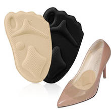 Palmilhas dianteiras sapatos almofadas de esponja de salto alto inserção suave anti-deslizamento pé proteção alívio da dor sapatos femininos inserção almofada 1 par 2024 - compre barato