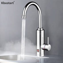 Kbxstart 220V Instant Electric Faucet Tankless 3 Seconds Speed Heat 360° Adjustment Direction Water Heater Hot And Cold 3000W 2024 - buy cheap