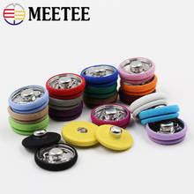 Meetee 20pcs 15-25cm Round Cloth Fabric Covered Snap Buttons Invisible Press Button DIY Coat Fasteners Buckle Sewing Accessories 2024 - buy cheap