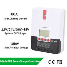 60A MPPT Solar Charge Controller 12V24V36V48V Aut for lithium batteries solar PV regulator Charger with BT-1 ML2420 2024 - buy cheap