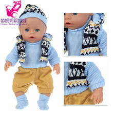 43cm Doll Clothes Set Suitable for 17 Inch Baby Doll Clothes Girl Gift Toys Wears Accessories 2024 - buy cheap