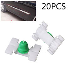 20x Car Door Bumper Strips Car Exterior Door Fender Moulding Trim Clip Car Door Guard Protector For BMW E36 E46 323 325 328 330
