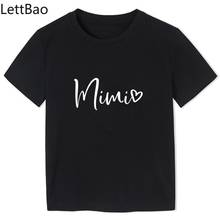 Kawaii Cute Letter Mimi Heart Children's T-Shirt Plus Size Kids Korean Style T Shirt Children Summer Tops Tee Streetwear 2024 - buy cheap