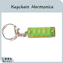 1PC Mini Harmonica Keychain 4 Hole 8 Tone Harmonica Kids Gift 2024 - buy cheap