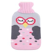 1800ml Christmas Cartoon Patter Knitted Cover Hot Water Bottle  Anti-scald Hot-water Bag Water-filling Hand Warmer 2024 - buy cheap