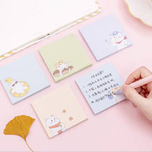 1pack /lot Lovely Four Seasons White Bear Hamster Paper Sticky Notes Office School Supplies Memo Pad For Kids Stationery 2024 - buy cheap