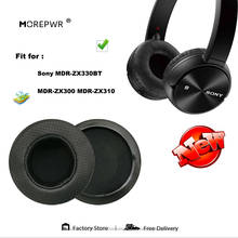 Almofadas para fone de ouvido, substituição de capa de couro para sony mdr zx330bt zx300 zx310 2024 - compre barato