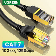 Ugreen Cat7 кабель Ethernet RJ45 Cat 7 сетевой плоский сетевой кабель RJ45 патч-корд 1 м/5 м/ 10 м/20 м для ПК Router ноутбук кабель ethernet 2024 - купить недорого