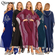Vestidos largos De Moda Musulmana para mujer, Vestido Abaya De Dubai, caftán turco, marroquí, árabe, Abayas, Moda Musulmana 2024 - compra barato