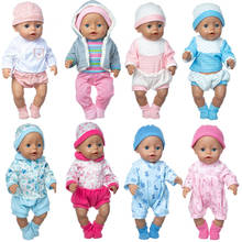 Baby Doll Clothes Pants for 17 Inch Reborn Doll Clothes pajama set Jacket Toys Dolls Outfits 2024 - buy cheap