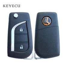 Keyecu XHORSE for Toyota Type Universal Remote Key Fob 2 Button for VVDI Key Tool VVDI2 (English Version) 2024 - buy cheap