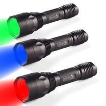 Ultrafire 18650 LED Red/Green/Blue light Flashlight 1800 Lumen Handheld Tactical Luz hunting flashlight Light flash light Torch 2024 - buy cheap
