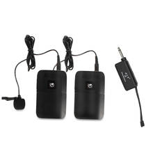 SOONHUA-Micrófono de solapa con Clip de 2 piezas, inalámbrico, portátil, VHF, con Cable USB y transmisor 2024 - compra barato