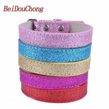 10pcs/lot Pu Leather Pet Dog Cat Collars Adjustable Buckle Neck Strap  For Small Dogs Cats Puppy Pet Supplies 2024 - buy cheap