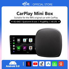 Carplay Ai Box Android Box Car Multimedia Player New Version 4+64G Wireless Mirror link For Apple Carplay Android Auto Tv Box 2024 - купить недорого