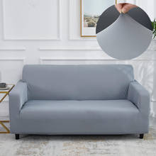 Capa elástica super macia para sofá, cobertura elástica de cor sólida para sofá em forma de l secional, 1/2/3/4 lugares 2024 - compre barato