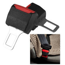1pc Creative Black Car Seat Belt Clip Extender ремень безопасности Safety Seatbelt Lock Buckle Plug Thick Insert Socket 2024 - купить недорого
