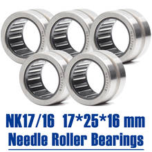 Rodamientos de agujas de Collar sólido sin anillo interno, rodamiento NK17/16 NK1716 644903K, 17x25x16mm, 5 unidades 2024 - compra barato