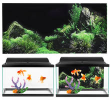 Decoração para aquário/tanque de peixes, acessórios de decoração para aquário, fundo de grama, adesivo de pvc, plantas para aquário 2024 - compre barato