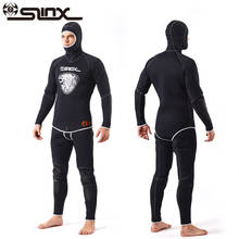 SLINX 5MM Two-pieces Long Sleeve Wetsuit(Jackets Pants Sold Separately) Winter Warmth Diving Suit Full Body Surf Divingde Hooded 2024 - compre barato