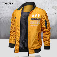 Jaqueta bomber resistente masculina com zíper, casaco fino casual com zíper, estilo piloto de moda, outono, novo, 2020 2024 - compre barato