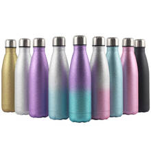 500ml Double Wall Insulated Vacuum Flask Stainless Steel Water Bottle Blink Shining Thermos Sport Water Bottles Coffee Tumbler 2024 - buy cheap