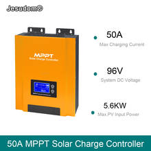 50 А ЖК-дисплей MPPT Контроллер заряда солнечной батареи 96 в контроллер заряда солнечной панели регулятор напряжения 2024 - купить недорого