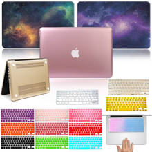 Pasta de laptop para apple macbook air 11 "/13"/pro 13 "/15"/retina 13 "/15"/12 "/new air 13" anti-queda, fecho para computador + capa de teclado 2024 - compre barato