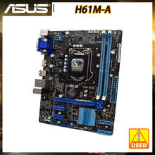 Для ASUS H61M-A оригинальная материнская плата LGA 1155 DDR3 16G Intel H61(B3) HDMI mикро ATX материнская плата 2024 - купить недорого