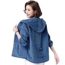 2022New Spring Autumn Fashion Corduroy Women Jacket Middle-aged Mother Short Casual Loose Coat Tops Female Windbreaker Outerwear 2024 - buy cheap