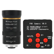 Lente de Zoom Manual de montaje CS C de campo amplio de 3.0MP, 8-50mm, cámara de vídeo Digital electrónica Industrial de 30MP y 48MP 2024 - compra barato