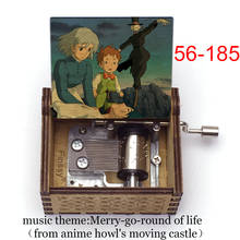 Howl's Moving Castle Wood Musical Music Box for boyfriend girlfriend wife Birthday new year christmas Xmas gift home decoration 2024 - buy cheap