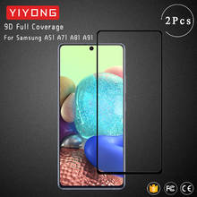 Yiyong-película de vidro temperado 9d para celular, proteção de tela, para samsung galaxy a51, a71, 5g, a81, a91, a31, a41, a21s, a11, m11, m21, m31, s e m51 2024 - compre barato