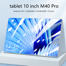 tablet M40 Pro tablete 10 inch tablette 12GB RAM+ 512GB ROM tablets android 10 core Gaming laptop Android 10.0 cheap Laptops GPS 2024 - buy cheap