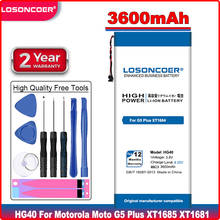 LOSONCOER 3600mAh HG40 For Motorola Moto G5 Plus XT1685 XT1684 XT1681 XT1687 Mobile Phone Battery Free tools 2024 - buy cheap