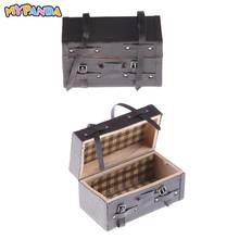 Miniature Luggage Brown Box Case Remote Control Toys Axial SCX10 TAMIYA TRX-4 1:10 Rock Crawler Decoration RC Car Parts 2024 - buy cheap